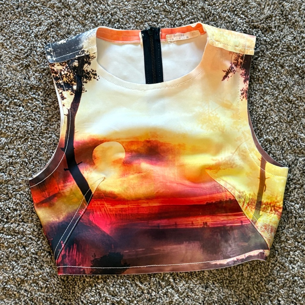 Bershka sunset crop top - Picture 4 of 9